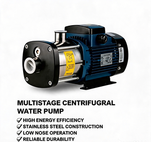 ปั๊มหอยโข่งแบบหลายใบพัดแนวตั้ง CHM-F สำหรับระบบจ่ายน้ำ HVAC ระบบเพิ่มแรงดันน้ำเย็น - Product Image 2