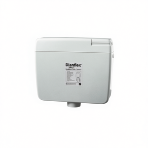 Cisterna de Inodoro Empotrada Dianflex Zeta 3, 9 Litros, Blanca, con Botón de Cierre - Product Image 3