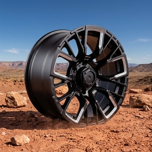 Nouvelles jantes en alliage usiné noir mat robustes <span class=keywords><strong>de</strong></span> 17-18 <span class=keywords><strong>pouces</strong></span> JT256 5x114.3/6x139.7 Jantes tout-terrain pour camions 4x4/SUV/camping-cars/camping-cars - Product Image 2