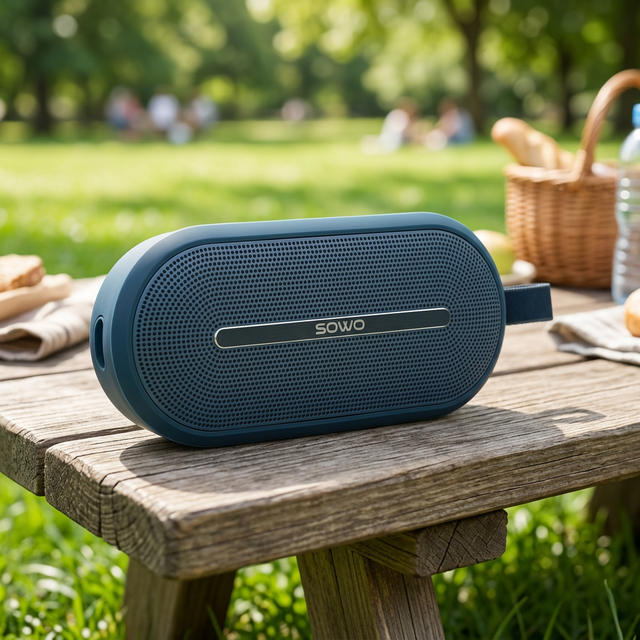 SOWO Portable Wireless Speaker for Immersive Bass Punchy Sound | 30W Multi-Speaker Connection IP67 Waterproof Dustproof