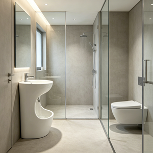 Lavabo à pieds <span class=keywords><strong>en</strong></span> acrylique personnalisé, imitation pierre, double niveau, autoportant, pour mosquée et usage domestique - Product Image 3