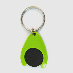 <span class=keywords><strong>Jetons</strong></span> promotionnels pour chariots de courses, en plastique, avec porte-<span class=keywords><strong>jetons</strong></span>, logo personnalisé, diamètre 25 mm, portables - Product Image 2