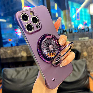 360 ° Giratorio Spinner Stand Ring Holder Antideslizante <span class=keywords><strong>PC</strong></span> <span class=keywords><strong>Hard</strong></span> Back Cover para iPhone 16 Pro Max Smartphone Case - Product Image 2