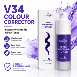 Luxsmile Pap - Pasta Dental Remineralizante con Hidroxiapatita, <span class=keywords><strong>Corrector</strong></span> de Color <span class=keywords><strong>V34</strong></span>, Blanqueador Dental Nano Personalizado de Marca Privada - Product Image 2