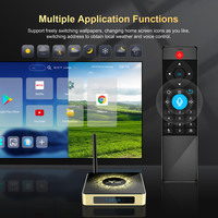 X96 X10 Carcasa Metálica Verdadero 8K Android 11 TV Box Amlogic S928X 5 Núcleos WiFi6 8GB RAM DDR4 64GB TV Box con Antena Externa