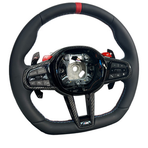 Volante Deportivo Personalizado en Cuero con Costuras a Color, Estilo LCI CS, para Modelos G Series M2/M3/M4 2021 - Product Image 3