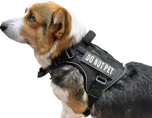 Harness anjing dan kucing taktis, untuk XXS, XS dan anak anjing kecil, rompi hewan peliharaan udara tanpa tarik dengan reflektif, tidak, Patch hewan peliharaan - Product Image 5
