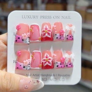 <span class=keywords><strong>Uñas</strong></span> Postizas de PMMA al por Mayor, Hechas a Mano, 10 Piezas, Alta Calidad, Acrílico 3D, <span class=keywords><strong>Azul</strong></span> <span class=keywords><strong>Marino</strong></span>, <span class=keywords><strong>Cortas</strong></span>, Tipo Pico de Pato, Empaque Personalizado para <span class=keywords><strong>Uñas</strong></span> Postizas - Product Image 2