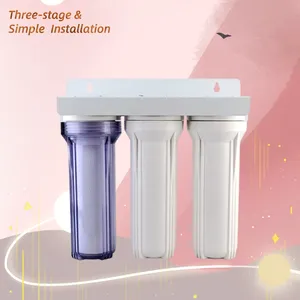 Different Types Available Simple Installation 10 Inch 3 Stage Tap Water Purifier Filter Bottle Filter Element