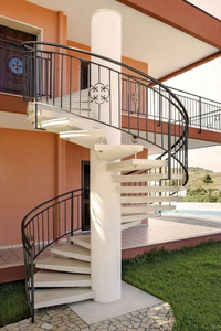 CBMmart fabbrica ferro battuto barra d'acciaio per esterni scala a chiocciola Design Villa in ferro per esterni scale a chiocciola - Product Image 3