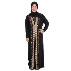 2022 <span class=keywords><strong>abbigliamento</strong></span> etnico tradizionale Eid Muslim Abaya Dubai a manica lunga aperto di ultima generazione - Product Image 5