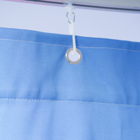 Usine personnalisée pas cher polyester antibactérien clinique maille eau résistant au feu cabine diviser lit hôpital cloison rideau tissu
