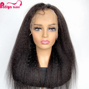 Productos con Descuento, Peluca Vietnamita Lisa y Rizada sin Pegamento, 13x4 con Frente de Encaje, Cabello Humano Natural para Mujeres Negras - Product Image 1