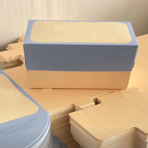 Caja cuadrada <span class=keywords><strong>de</strong></span> 3468 pulgadas para repostería, postres en rodajas, mousse y dulces, estilo celebridad <span class=keywords><strong>de</strong></span> internet, personalizable, China - Product Image 5
