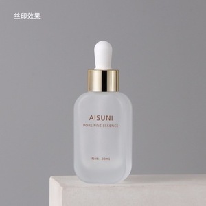 Botellas de vidrio con gotero de fondo grueso, rectangulares, de 30 ml, para sueros, aceites esenciales, envases cosméticos - Product Image 3