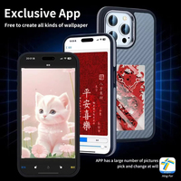 Étanche nfc bricolage étui pour téléphone intelligent e encre écran affichage mobile tpu étuis de téléphone couverture pour iphone 11 12 13 14 15 16 pro max