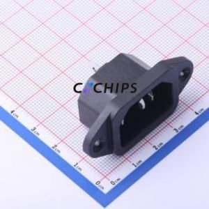 DB-14-13P AC Power Connector Through hole Component (THT) Connector IEC 320-C14 1 3 Panel Mount - Product Image 1