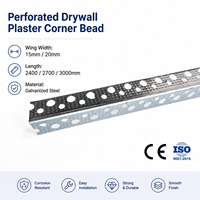 Profilé d'angle perforé en acier galvanisé pour cloisons sèches - Protection murale de qualité hospitalière au design moderne