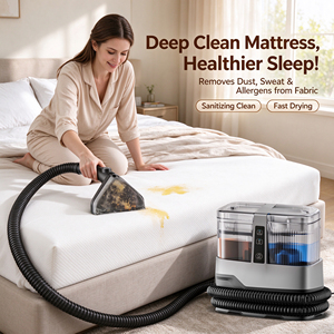 Nettoyeur de tissus portatif pour tapis, matelas, rideaux, canapés, lits et entretien des meubles domestiques - Product Image 1