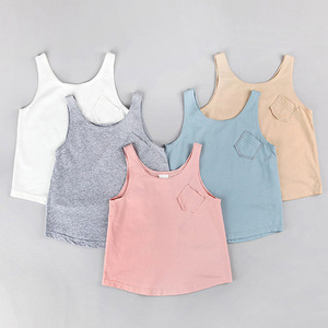 ผู้ผลิตเสื้อยืดเด็กแขนกุดแบบเรียบสำหรับฤดูร้อนในจีน - Product Image 2