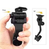 Support de montage de casque tactique en alliage d'aluminium noir AN/PVS-14 ARM J-Arm, adaptateur NVG 105mm 75g
