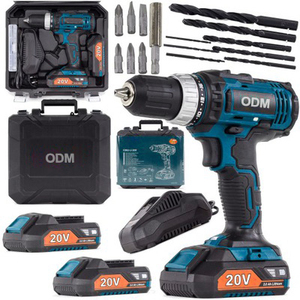 20 V וולט מקדחת <span class=keywords><strong>18</strong></span> v מברג גבוהה עמידות שני סוללות חשמל וטעינה אחת Coofix אלחוטי מקדח סטים - Product Image 2