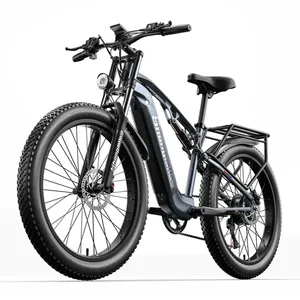 Bicicleta Eléctrica MX05 con Motor Trasero sin Escobillas de 1000W, Bicicleta de Montaña para Adultos, Aluminio, 21 Velocidades, Batería de 17AH - Product Image 4