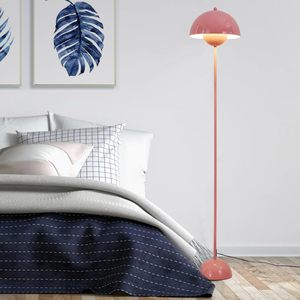 Classic Modern Contemporary E27 Socket Light <strong>Pink</strong> Dome Metal LED Warm White High Brightness Easy Installation <strong>Floor</strong> <strong>Lamp</strong> Elegant - Product Image 5