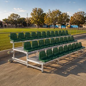 Tribune portable d'usine, 3 rangées, gradins en aluminium, tribune intérieure/extérieure, sièges en métal pour baseball - Product Image 2