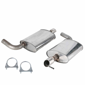 Système d'échappement de voiture en acier inoxydable 409, épaisseur 1,2 mm, finition noir mat, silencieux d'échappement pour Ford Explorer 2011-2016, tuyaux d'échappement - Product Image 6