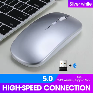Có Thể Sạc Lại Chế Độ Kép Chuột Không Dây <span class=keywords><strong>2.4G</strong></span> Bluetooth Không Dây Di Động Chuột Quang Học Với USB Nano Receiver - Product Image 5