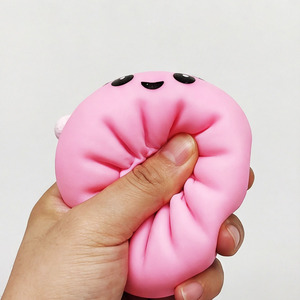 8.5cm New Toys Christmas Squishy Dumpling Toy Bun Steamed Smile Face Bao Dumplings Bun Stress Food Toys With <b>Steamer</b> Kit - Product Image 5