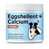 Poudre de coquille d'œuf OEM/ODM, poudre de calcium naturelle pour animaux de compagnie, soutien pour des os, des dents et des articulations solides, supplément de carbonate de calcium