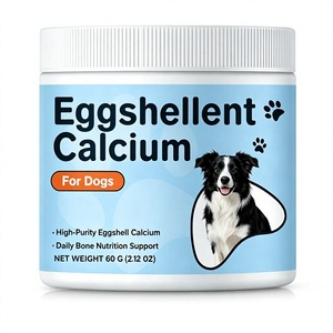 Poudre de coquille d'œuf OEM/ODM, poudre de calcium naturelle pour animaux de compagnie, soutien pour des os, des dents et des articulations solides, supplément de carbonate de calcium - Product Image 1