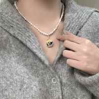 Art Femmes 6-7mm Naturel Haute Qualité Baroque Perle D'eau Douce Collier 38 + 5cm avec 38 + 5cm Chaîne Nouveau et Élégant Accessoire