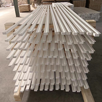 Persiana de madera impermeable con imprimación blanca, componente de persiana de madera