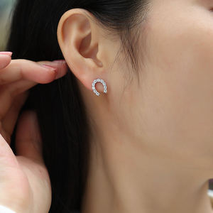 Envío Gratis, Pendientes de Moissanita de Alta Gama, Estilo Nuevo, Compromiso, Plata S925, Diamantes Completos, Pendientes de Lujo para Mujer - Product Image 1