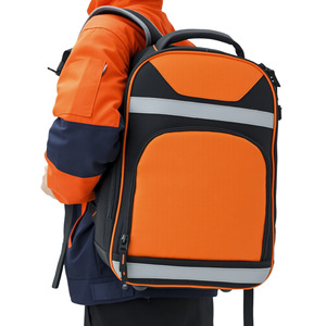 Sac à dos pour outils, sangles réglables, fermeture à glissière, haute capacité, pour les techniciens, réparation et installation - Product Image 5