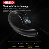 Écouteurs et casques MINISO X69 TWS Écouteurs HiFi Sports avec double microphones Annulation du bruit ENC BT5.4 Faible latence