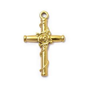 HB590 En gros, Bijou religieux en acier inoxydable inaltérable, avec breloque croix ailes d'amour, pendentif <span class=keywords><strong>arbre</strong></span> <span class=keywords><strong>de</strong></span> <span class=keywords><strong>vie</strong></span> ange et motif Jésus - Product Image 4