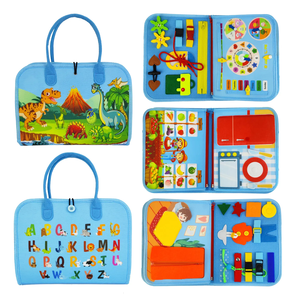 Serie <span class=keywords><strong>de</strong></span> granja, tablero ocupado <span class=keywords><strong>de</strong></span> fieltro sensorial educativo personalizado para niños pequeños, libro ocupado <span class=keywords><strong>de</strong></span> fieltro Montessori para niños - Product Image 2