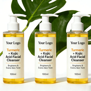Nettoyant visage éclaircissant au curcuma et à l'acide kojique pour les taches brunes et l'acné, marque privée OEM - Product Image 2