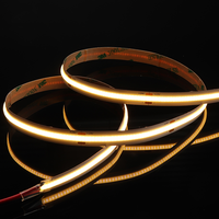 Bande lumineuse LED COB flexible 10M 2700K 3000K blanc chaud DC pour la maison et la chambre à coucher, contrôleur 512 puces 12V 24V