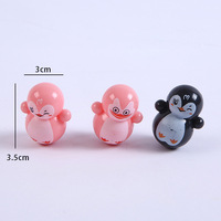 Gobelet en plastique amusant de dessin animé tendance TikTok, pingouin, mini cadeau pour les jeunes, jouet décontracté nostalgique, vente en gros