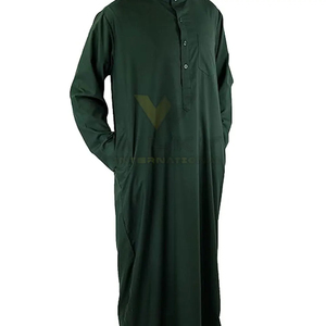 Meilleure vente produits 2025 nouvelle couleur de peau vêtements islamiques Ramadan musulman grande taille hommes Thobe meilleure qualité tissu matériel - Product Image 1