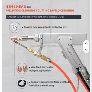 Water Cooling 2000w Handheld Welding <b>Machine</b> 4 in 1 With BWT/MAX/Raycus Single Wire Feeder Raycus <b>Laser</b> Welding Machin - Product Image 3