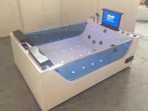 Baignoire à remous avec 2 panneaux en verre, <span class=keywords><strong>spa</strong></span>, baignoires extérieures, jacuzzi avec écran, télécommande sur téléphone, acrylique, bain chaud - Product Image 3