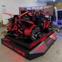 Nouvelle machine d'arcade de simulation de course automobile, simulateur de conduite, volant de jeu vidéo pour centre de jeux, parc d'attractions