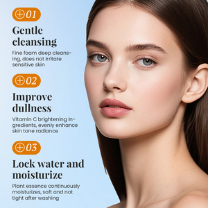 KORMESIC Certificado por Bpom, Limpiador Facial con Vitamina C de 60g, Crema Limpiadora Facial Iluminadora y Blanqueadora para Todo Tipo de Piel, Fragancia Cítrica - Product Image 3