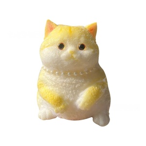 ตุ๊กตาแมวจำลอง ตุ๊กตาแมวอ้วน บรรเทาความเครียด ตุ๊กตาแมวไบโอนิค ของเล่นบีบ TPR รูปสัตว์น่ารัก - Product Image 5